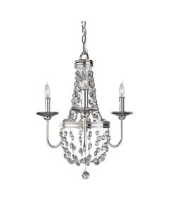 3 Light Chandelier - Polished Nickel