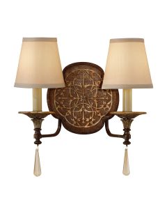 2 Light Wall Light - Bronze / Gold Patina