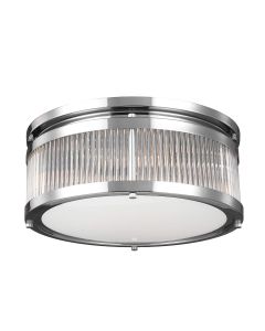 4 Light Flush - Polished Chrome