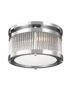 3 Light Flush - Polished Chrome