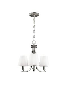 3 Light Chandelier - Polished Nickel