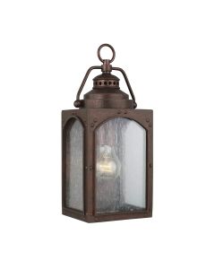 1 Light Small Wall Lantern - Aged Copper