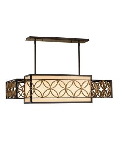 4 Light Pendant - Brushed Bronze / Gold Patina