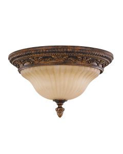 2 Light Flush - Crackled Bronze