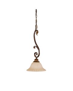 1 Light Mini Pendant - Crackled Bronze