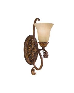 1 Light Wall Light - Crackled Bronze