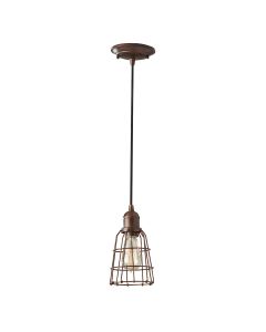 1 Light Pendant - Old Painted Bronze