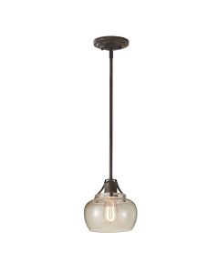 1 Light Mini Pendant - Old Painted Bronze