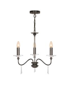 3 Light Chandelier - Old Bronze