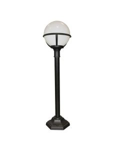 1 Light Pillar Lantern - Black