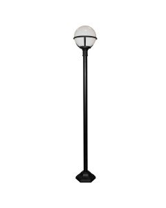 1 Light Lamp Post - Black