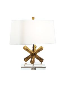 1 Light Table Lamp - Distressed Gold