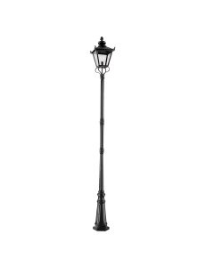 1 Light Lamp Post - Black