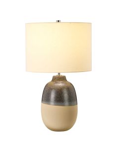 1 Light Table Lamp - Grey / Brown