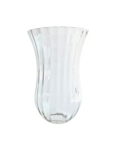Tall Fluted Clear Glass Shade