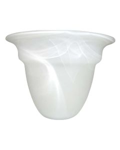Etched White Glass Shade