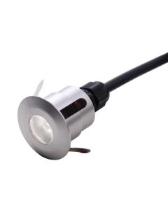 Plain Push In, In-Ground / Deck Light - Brushed Aluminium