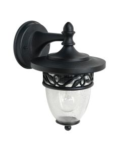 1 Light Wall Lantern - Black