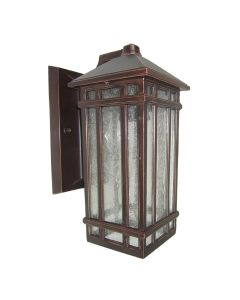 1 Light Wall Lantern - Burnished Bronze