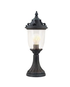 1 Light Pedestal - Verdigris