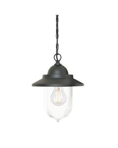 1 Light Chain Lantern - Black