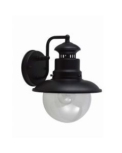 1 Light Wall Lantern - Black