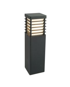 1 Light Medium Bollard - Black