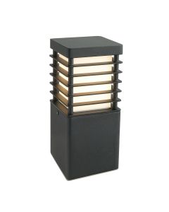 1 Light Small Bollard - Black