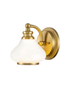 1 Light Wall Light - Brushed Brass