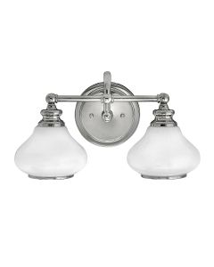 2 Light Wall Light - Polished Chrome
