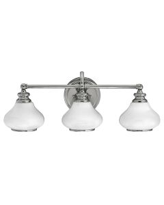 3 Light Wall Light - Polished Chrome