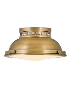 2 Light Flush - Dark Aged Brass
