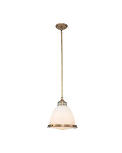 1 Light Medium Pendant - Dark Aged Brass