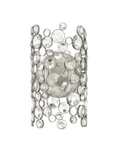 2 Light Wall Light - Silver Leaf
