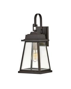 1 Light Medium Wall Lantern - Dark Brown