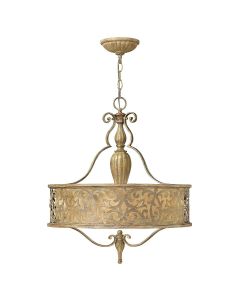 3 Light Pendant Chandelier - Champagne Patina