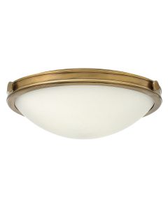 3 Light Large Flush - Dark Aged Brass