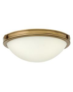 2 Light Small Flush - Dark Aged Brass