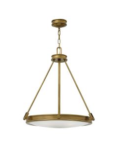 4 Light Pendant - Dark Aged Brass