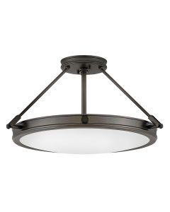 4 light Medium Semi-Flush - Black Oxide