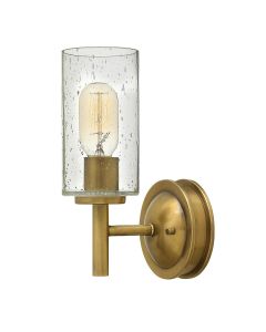 1 Light Wall Light - Dark Aged Brass