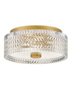2 lt Small Flush - Heritage Brass
