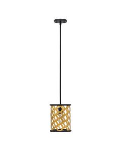 1 Light Mini Pendant - Gold Patina / Black
