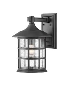1 Light Large Wall Lantern - Black