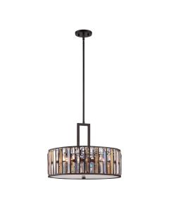 3 Light Pendant - Dark Brown