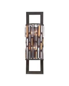 2 Light Wall Light - Dark Brown