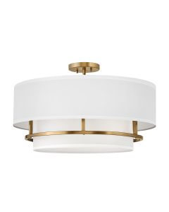 4 Light Duo Mount Pendant - Lacquered Brass