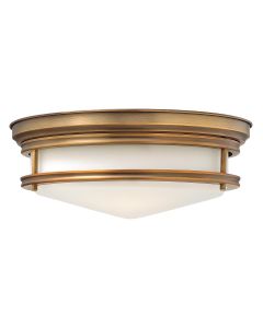 3 Light Flush - Aged Brass