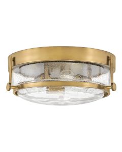 3 Light Flush - Dark Aged Brass