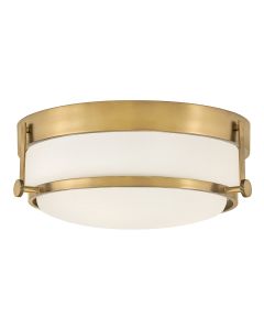 3 Light Flush - Dark Aged Brass